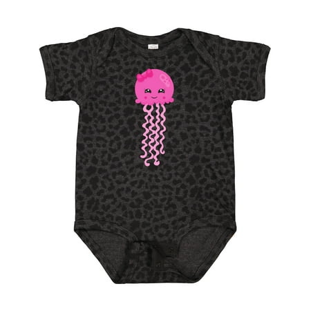 

Inktastic Cute Jellyfish Little Jellyfish Pink Jellyfish Gift Baby Girl Bodysuit
