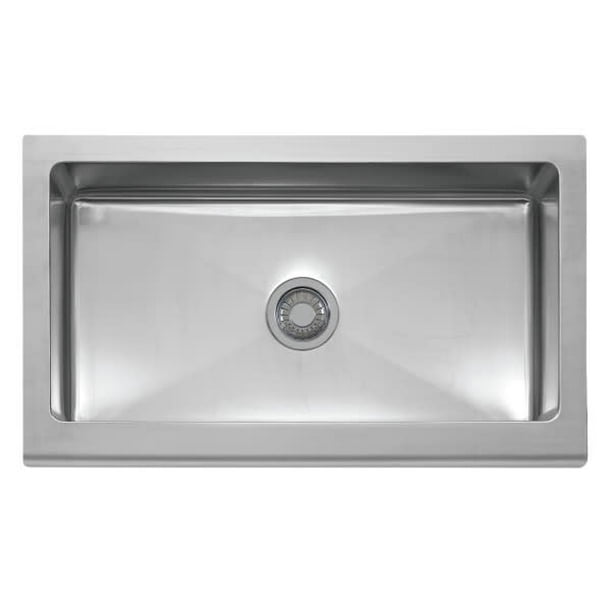 Franke MHX71036 Manor House Drop In/Farmhouse Kitchen Sink, Stainless