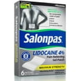 thumbnail image 2 of Salonpas Lidocaine Pain Relieving Gel-Patches Maximum Strength, 6 Each, 2 of 5