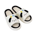 thumbnail image 5 of Zapatillas de lino para el hogar para hombre y mujer, pantuflas antideslizantes de interior con dibujos animados para las cuatro estaciones, de algodón y lino, moda silenciosa, nuevo estilo, 5 of 5