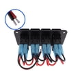 thumbnail image 3 of Geloo 4 Gang Rocker Switch Panel Waterproof Marine Switch Pre-Wired On/Off Switch for 12V/24V Automotive Car Truck Boat RV, 3 of 7