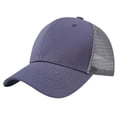 thumbnail image 2 of Shrysg Men's Summer Mesh Back Baseball Cap - Solid Color Sun Protection Hat, Breathable Polyester for Outdoor Activities, 2 of 5