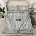 thumbnail image 2 of Manfei Old Wooden Board Twin Sheet Sets,Country Farmhouse Lodge Twin Fitted Sheet,Rustic Western Farm Flat Sheet For Adults,Microfiber Bedroom Decor,3 Pieces, 2 of 7