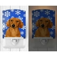 thumbnail image 2 of Caroline's Treasures LH9267CNL Dachshund Winter Snowflakes Holiday Ceramic Night Light, 6x4x3", multicolor, 2 of 2
