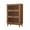 Natural, variant on Solid Wood 4-Shelf Bookcase with Flip-Up Doors, Tall Bookshelf Storage Organizer with Tempered Glass, Barrister Bookcases for Office, Living Room, Bedroom, Natural