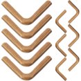 thumbnail image 1 of OUNONA 100 Pcs Metal Book Corner Protector Pack Golden Durable Protection For Notebooks, 1 of 8