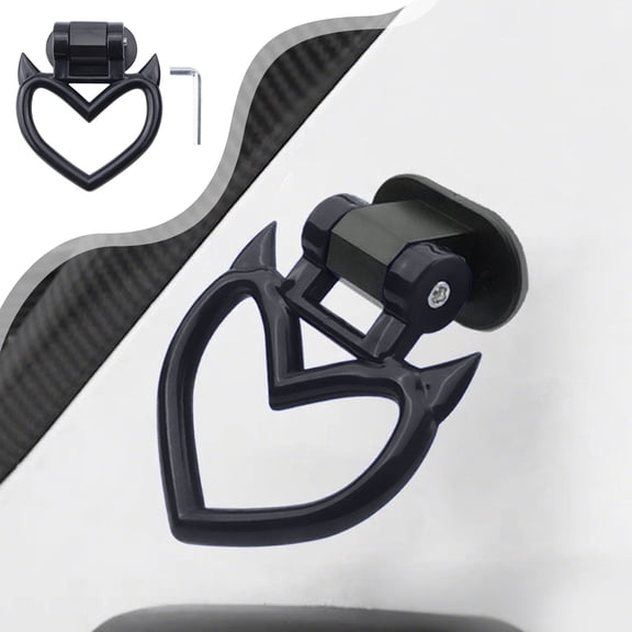 Car Exterior Modification Cow Horn Trailer Hook Ring Racing Decoration Car Hook