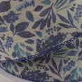 thumbnail image 3 of 2 1/2" Wired Ribbon Blue Watercolor Foliage Burlap 10yds, 3 of 3