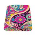 thumbnail image 2 of CADecor Traditional Asian Elements Paisley Floral Pattern Fleece Blanket Bedroom Wrap Throw 58x80 inches, 2 of 2