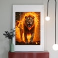 thumbnail image 2 of Diamond Art Kits for Adults - 5d Lion With Fiery Mane Walking Forward Diamond Painting for Adults, Diamond Art for Adults Beginners, Diamond Painting Kits for Adults for Home Wall Decor, 2 of 7