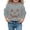 00-Grey791, variant on WOYY Girls Halloween Pumpkin Sweatshirt Casual Active Lined Pullover Top, Size 2-14