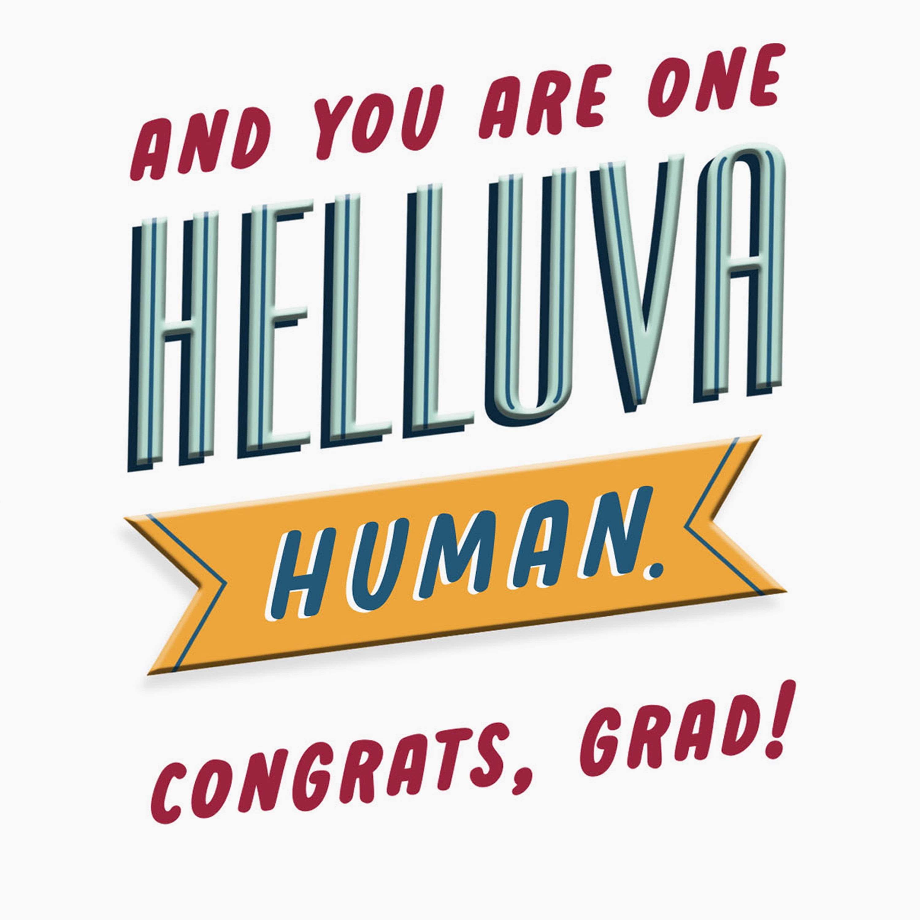 Hallmark Money Holder Graduation Card (One Helluva Big Deal)