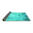 thumbnail image 2 of Ahgly Company Indoor Square Oriental Turquoise Blue Industrial Area Rugs, 3' Square, 2 of 4