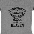 thumbnail image 3 of Inktastic Handpicked for Earth by My Nana in Heaven with Angel Wings Boys or Girls Baby Bodysuit, 3 of 4
