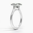 thumbnail image 4 of Dash Jewel 2.1 Ct Asscher Cut Diamond Rings - 14K White Gold Over Anniversary Rings - Gorgeous Simple Ring For Girls - Engagement Wedding Anniversary Beautiful Rings For Her- Valentine Day Gift, 4 of 7