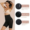thumbnail image 3 of Joyshaper Shapewear Shorts for Women Tummy Control Body Shaper Thigh Slimmer Butt Lifter Panties(Black-L/Firm Control), 3 of 6
