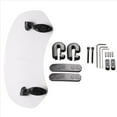thumbnail image 2 of Transparent Color Universal Motorcycle Adjustable Wind Screen Extension Windshield Spoiler Air Deflector 28.5x12x21cm, 2 of 7