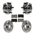 thumbnail image 1 of Transit Auto Front Hub Bearing Assembly Disc Brake Rotors and Ceramic Pads Kit for Car Mitsubishi Lancer KBB-122010, 1 of 11