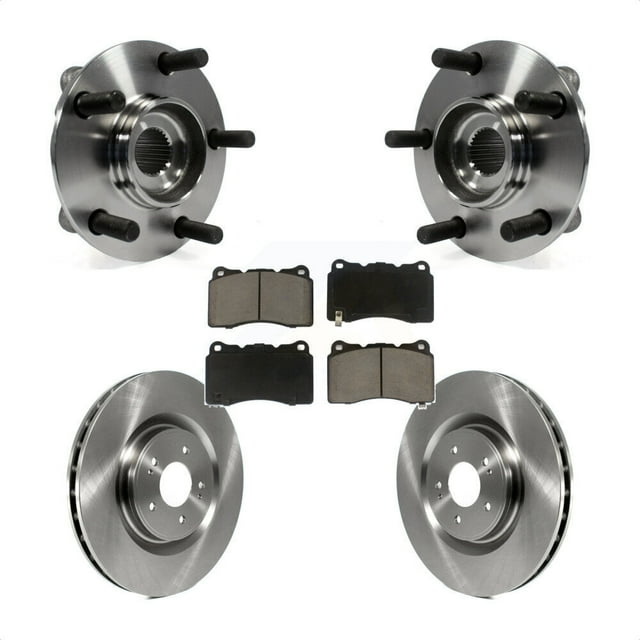 Transit Auto Front Hub Bearing Assembly Disc Brake Rotors and Ceramic Pads Kit for Car Mitsubishi Lancer KBB-122010