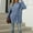 Blue, variant on Texiao Cozy Sweaters for Women,Women's 2025 Loose Crew Neck Long Sleeve Basic Knit Pullover