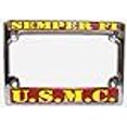 thumbnail image 3 of US Marines Chrome Motorcycle License Plate Semper Fi Frame USMC, 3 of 3