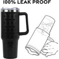 thumbnail image 5 of Halloween Tumbler with Lid and Straw 40oz,5D Black Gothic Bats Vacuum Insulated Leak Proof Tumbler,Goth Cute Spooky Gift Women Girls,Fall Thanksgiving Accessories Stainless Steel Coffee Cup, 5 of 6