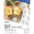 thumbnail image 1 of shiyou-Printable Sticker Paper for DIY Crafts, Glossy Clear, 8.5" x 11", Laser & Inkjet Printers, 7 Sheets (4397), 1 of 4