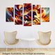 thumbnail image 3 of Cuadro decorativo para Sala, Comedor y Recamara, Abstracto Toro, Fuego, Furia, minimalista, moderno, elegante, juego de 5 piezas, 3 of 5
