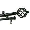 thumbnail image 2 of Domovina Curve 13/16" Double Curtain Rod-Color:Black,Size:66-120", 2 of 2