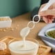 thumbnail image 5 of Herramienta de agitación de acero inoxidable para mantequillas de maní naturales | Batidor de masa danés y batidora de mano | Mezcla sin complicaciones para salsas, yogur y rebozados espesos | Se, 5 of 7