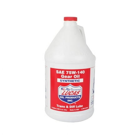 Lucas Oil SAE 75W-140 Synthetic Racing Gear Oil Can, 1 Gallon