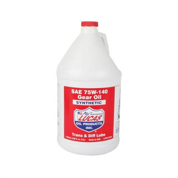 Lucas Oil SAE 75W-140 Synthetic Racing Gear Oil Can, 1 Gallon