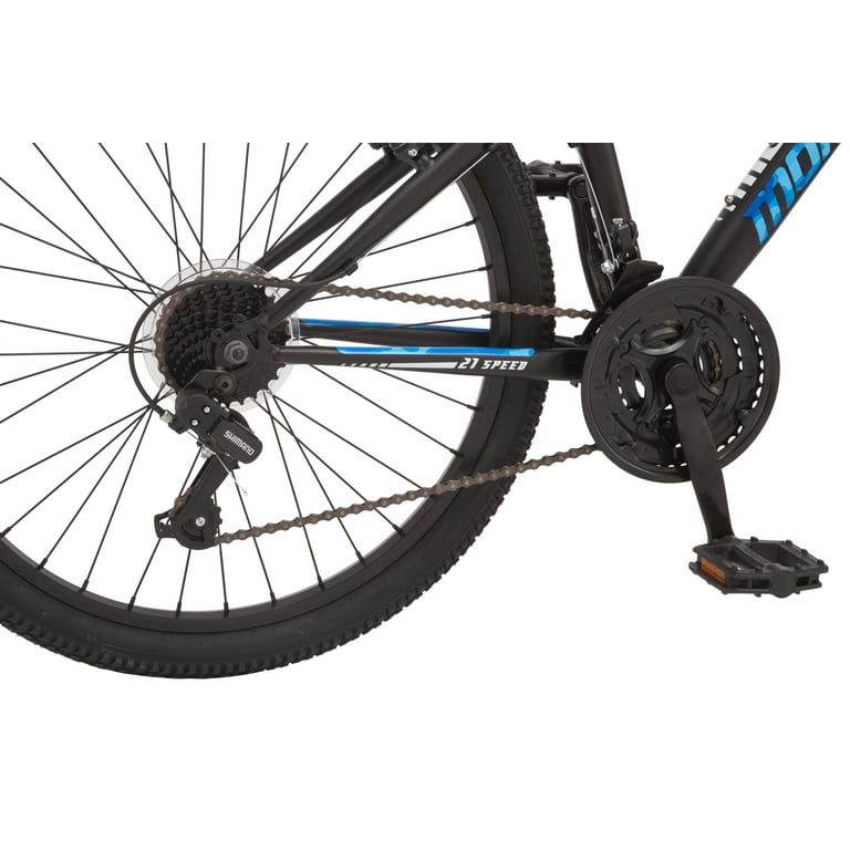 Mongoose Excursion mountain bike 24 inch wheel 21 speeds boys black Walmart