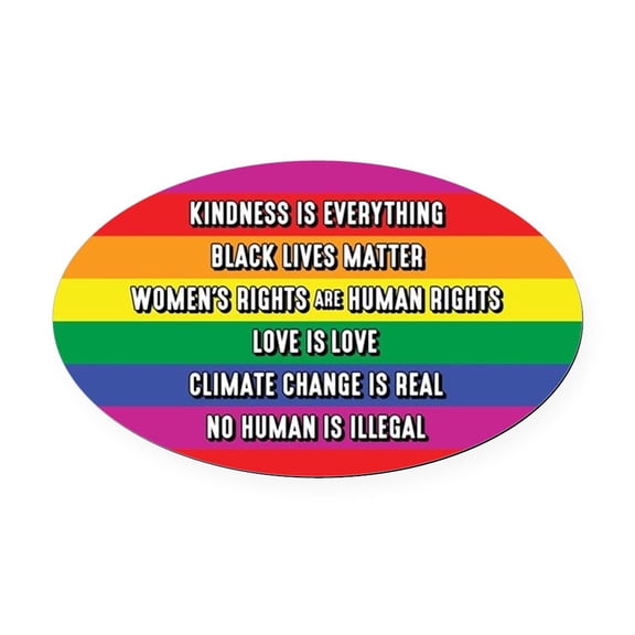 CafePress - The Truth - Oval Car Magnet