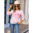thumbnail image 4 of Women'S Sweater 2025 Fall - Long Sleeve Crewneck Tops Knit Oversized Pullover Casual Print Jumper White S, 4 of 8