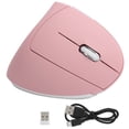 thumbnail image 1 of Ratón Vertical USB Inalámbrico Oficina Juegos Recargable Accesorios De Computadora H1 2.4G Rosa, 1 of 8