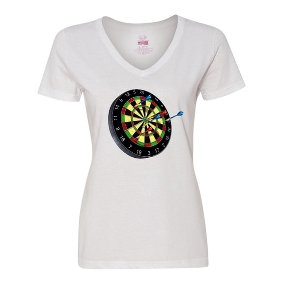 Inktastic Dart Board Women's V-Neck T-Shirt