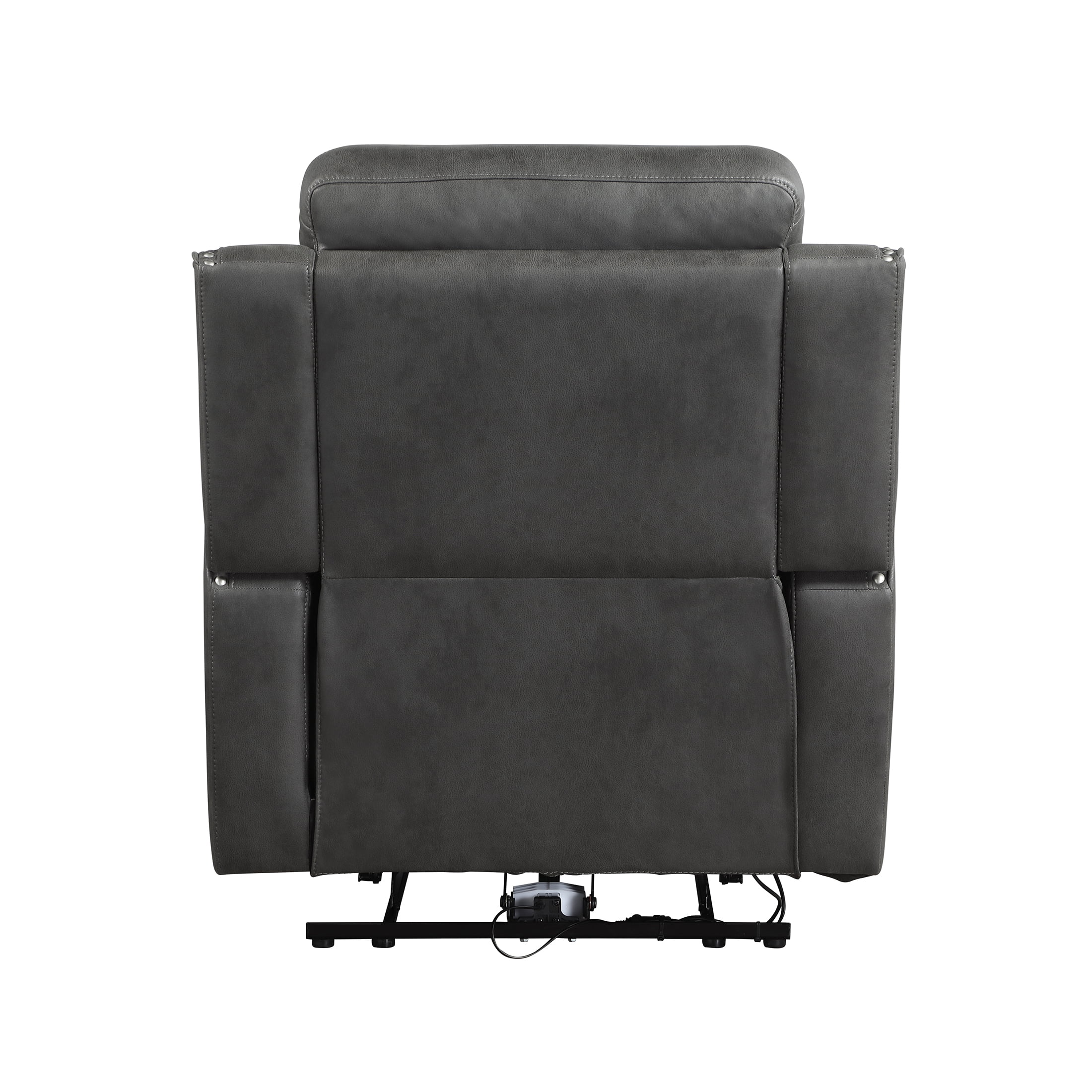 OakvillePark Winterthorn Microfiber Manual Recliner, Smoky Gray