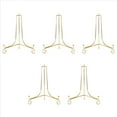 thumbnail image 1 of 5X Soporte Exhibición Dorado, Soporte para Manualidades, Soporte para Libros, Pedestal para Fotos, para Platos, Estante para Platos, Caballete, Decoración Almacenamiento-15Cm, 1 of 5