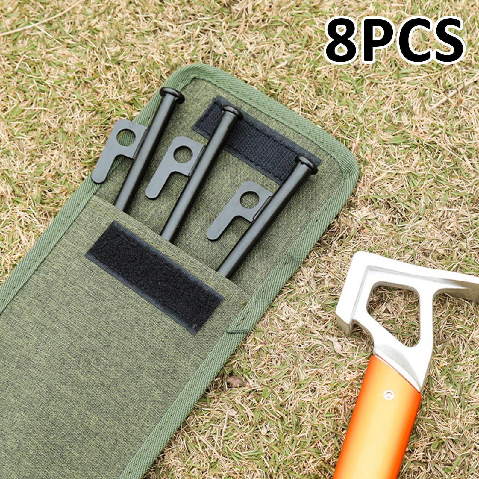 Colaxi 8Pcs Tent Stakes Ground Pegs Lightweight Heavy Duty Steel Tent Pegs Metal Stakes for Ground for Desert Picnic Outdoor Shelter Length 25cm