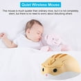 thumbnail image 6 of SHARE SUNSHINE Cute Hamster Shape Wireless Silent Mouse Portable Optical Mice(Yellow), 6 of 6