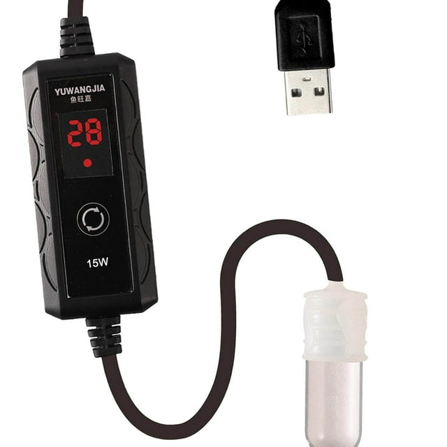 VONKY USB Petit Aquarium Chauffe-Eau Outil Régulateur de Température Externe 15W