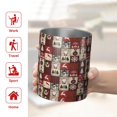 thumbnail image 5 of 12oz Coffee Tumblers Red Christmas Collage Pattern Stainless Steel Vacuum Insulated Travel Tumbler Coffee Cups Mug with Lid and Straw with Cleaning Brush for Cold & Hot Drinks, 5 of 5