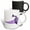 Multicolor, variant on 3drose, Funny Cute Purple Barracuda Fish Cartoon, 11oz Two-tone Green Mug