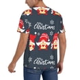 thumbnail image 2 of Hirioo Three Cute Christmas Gnomes for Men's Baseball T-shirt Shirts Short Sleeve Casual Summer Button Stretch T Shirts,Size S-4XL-X-Large, 2 of 7