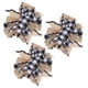 thumbnail image 2 of KAKOWELY 3 piezas de lazos a cuadros blancos y negros para decoración navideña, para envolver regalos de fiesta, 2 of 4