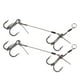 thumbnail image 4 of Juego de 2 señuelos para anzuelo de pesca, cebo doble de acero al carbono, anzuelo afilado para accesorios de pesca, 4 of 10