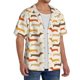thumbnail image 2 of Fotbe Dachshund Camisa Estampada de Manga Corta para Hombre, Casual de Verano, Estilo Playero, Sin Arrugas-4X-Large, 2 of 5