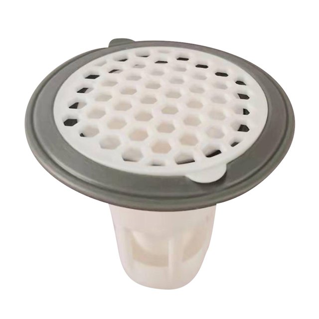WhiteLarge BagFloordrain Baño Ducha Filtro de silicona Drenaje de piso Cubierta desodorante extraíble
