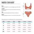thumbnail image 4 of Kdxio Tomato Print Women's 2 Piece High Waisted Wrap Spaghetti Strap Summer Swimsuit Bikini Set-X-Large, 4 of 7